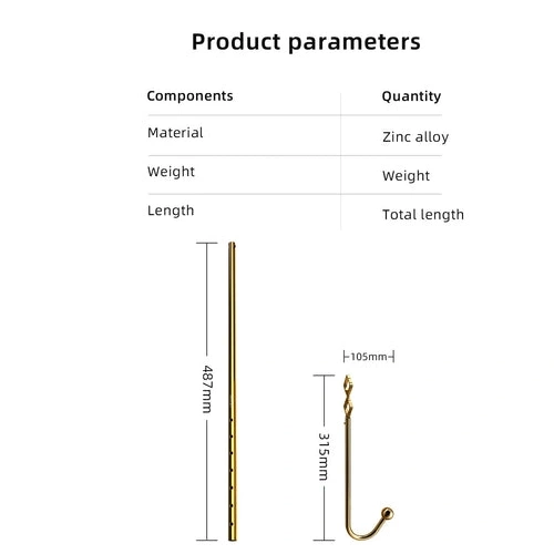 Set AllNight Adjustable Hook 3867 Anal LOCKINK Golden 0308